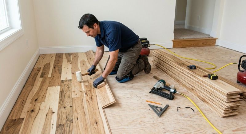 Hickory Floor Installation in Arlington, VA