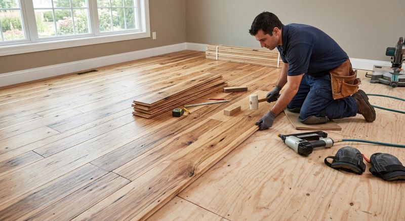 Hickory Floor Installation in Arlington, VA