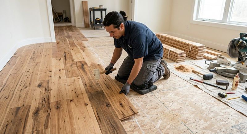 Hickory Floor Installation in Arlington, VA