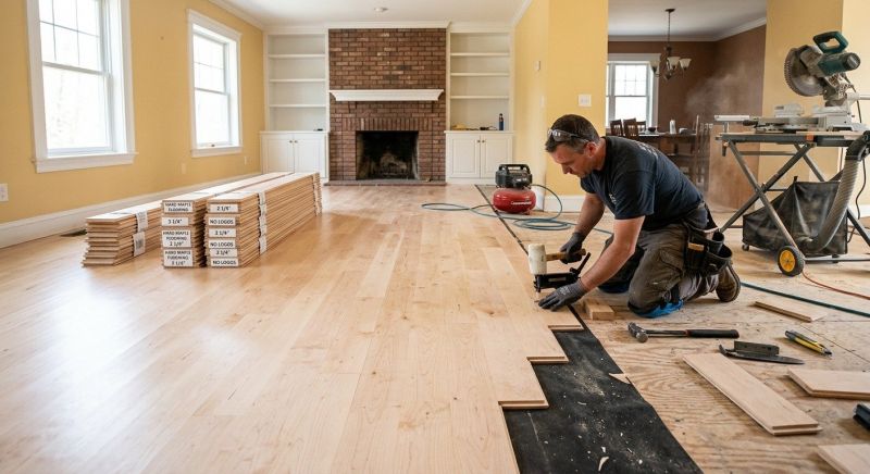 Maple Flooring Installation in Ashton, MD