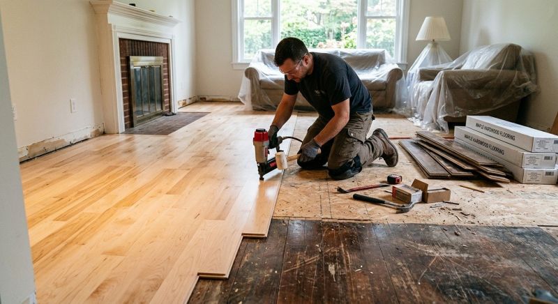 Maple Flooring Installation in Chevy Chase, MD