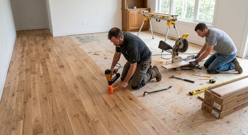Oak Floor Installation in Montgomery County, MD