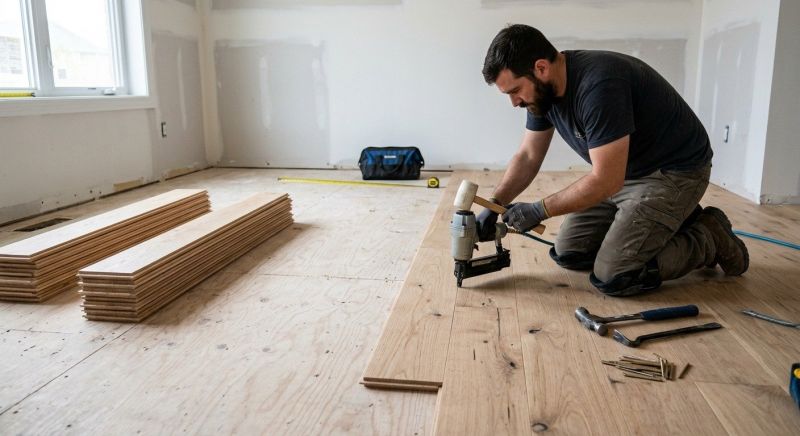 Oak Floor Installation in Potomac, MD