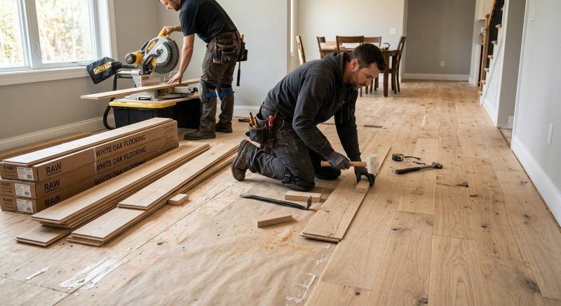 Oak Floor Installation in Silver Spring, MD