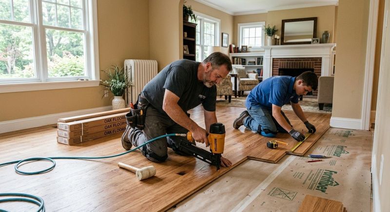 Oak Floor Installation in Silver Spring, MD
