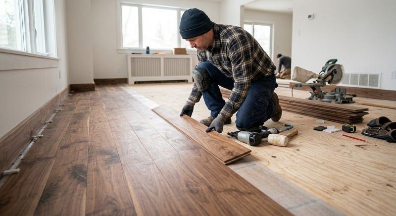 Walnut Flooring Installation in Arlington, VA