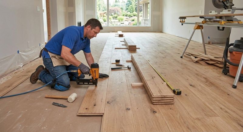Wide Plank Floor Installation in Arlington, VA