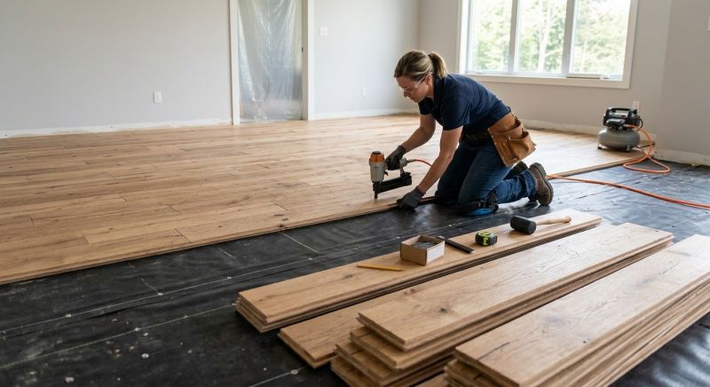 Wide Plank Floor Installation in Arlington, VA