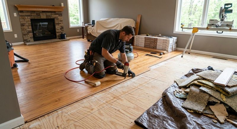 Wood Floor Replacement in Montgomery Village, MD
