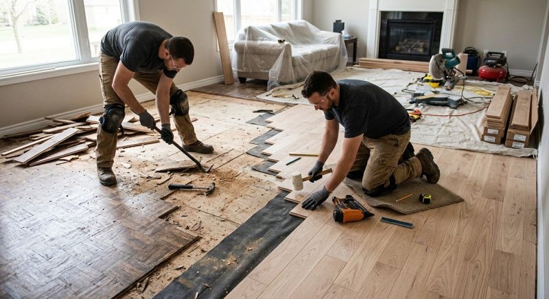 Wood Floor Replacement in Prince William County, VA