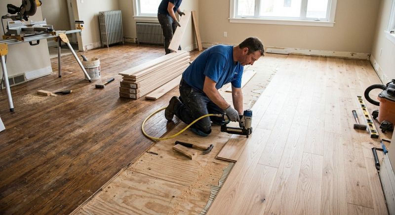 Wood Floor Replacement in Reston, VA