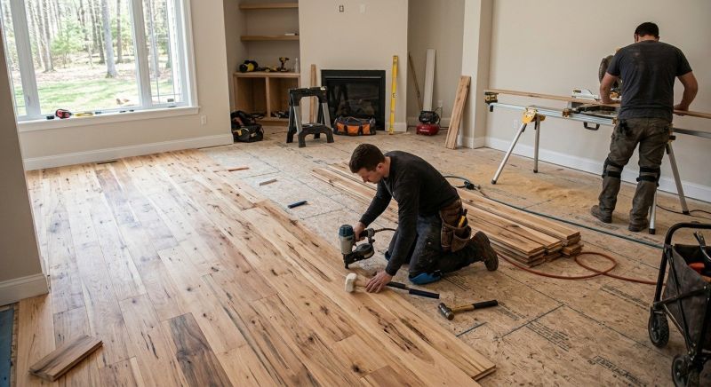 Hickory Floor Installation